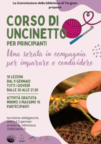 Locandina corso uncinetto